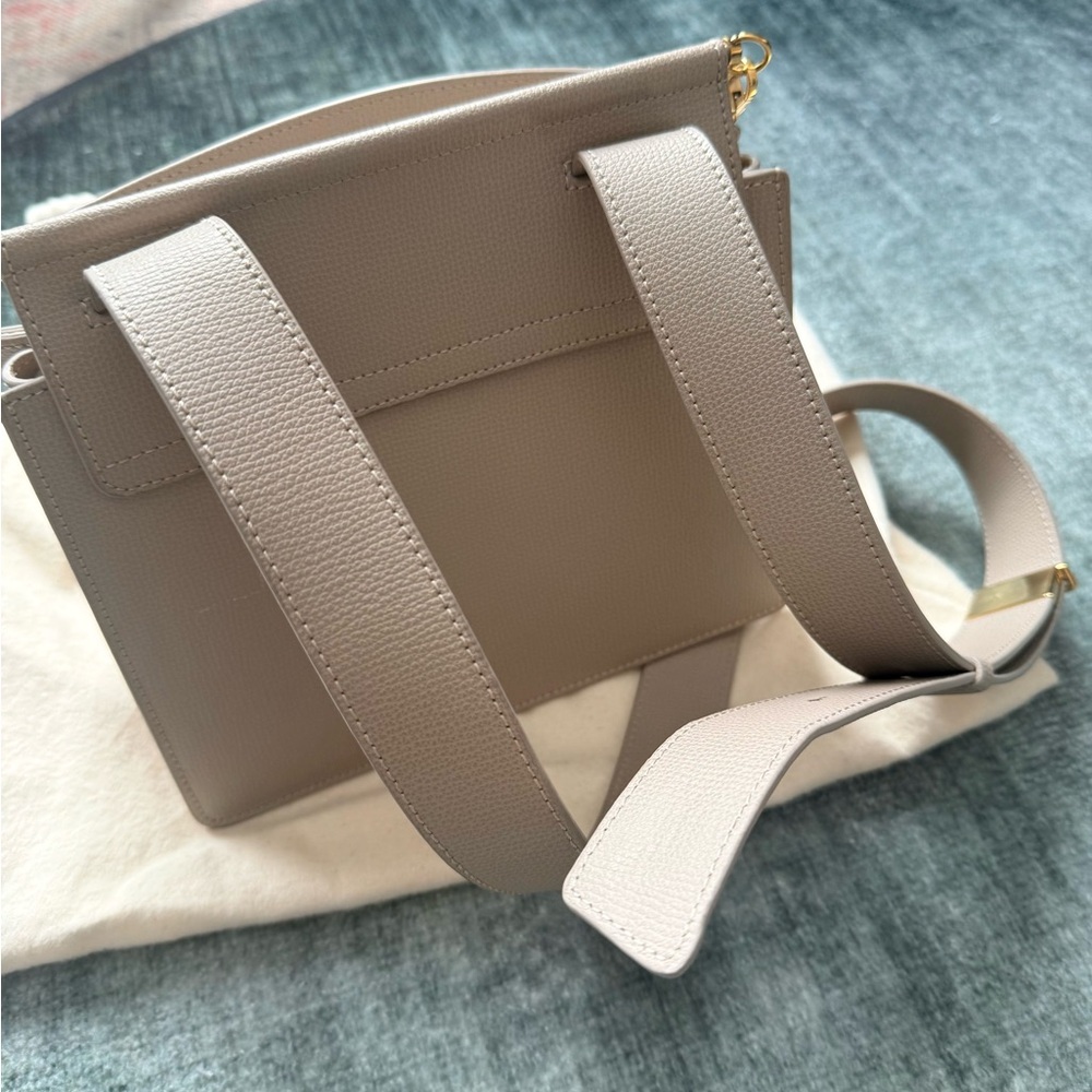 Polene Taupe Leather Crossbody Bag - Picture 3 of 5
